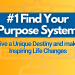 The #1 Find your purpose system. Live a unique destiny and make inspiring life changes