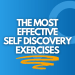A picture of a magnifying glass with the text "The most effective self discovery exercises"